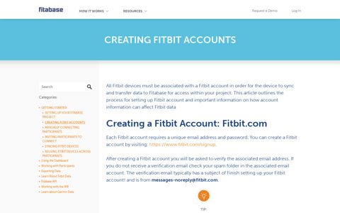 Creating Fitbit Accounts - Fitabase
