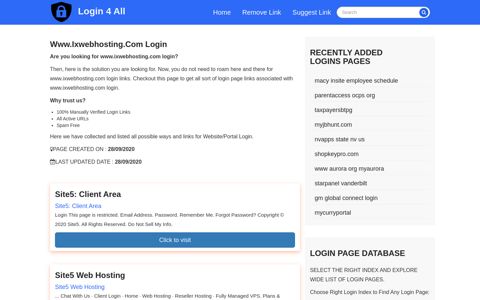 www.ixwebhosting.com login - Official Login Page [100 ...