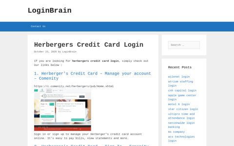 Herberger'S Credit Card - LoginBrain