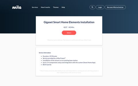 Smart Home elements | Installation | Gigaset | Mila