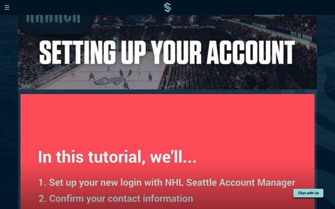 Setting Up Your Ticketmaster Account | Seattle Kraken