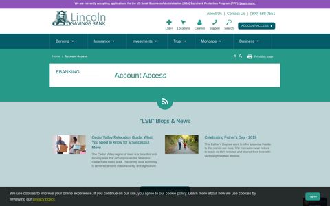 Access Your Online Bank Account - Lincoln Savings Bank