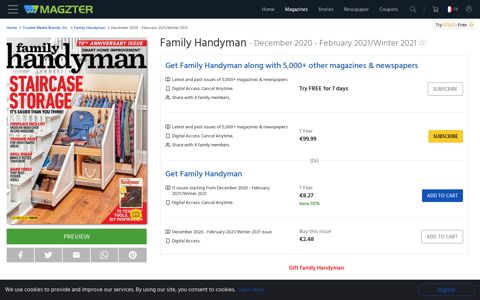 Family Handyman Magazine - Get your Digital Subscription