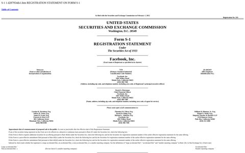 Registration Statement on Form S-1 - SEC.gov