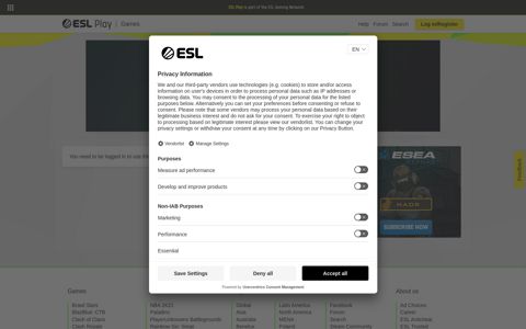 PrepaidCodes Login | ESL Play