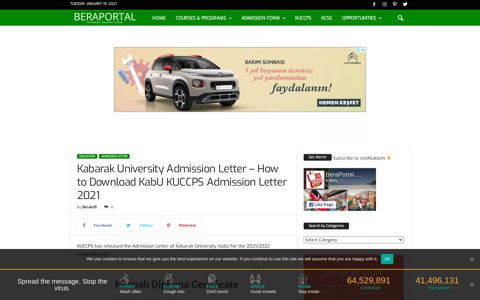Kabarak University Admission Letter - How to Download KabU ...