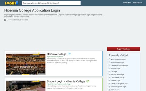 Hibernia College Application Login - Loginii.com