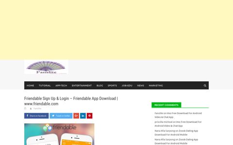 Friendable Sign Up & Login - Friendable App Download ...