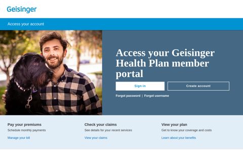 Sign in to your account | Geisinger Health Plan