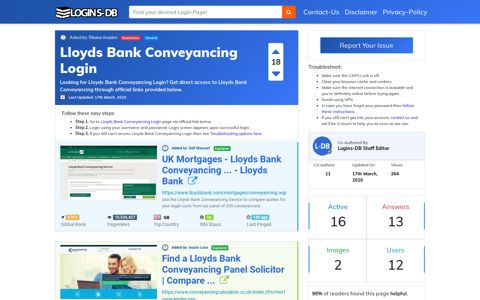 Lloyds Bank Conveyancing Login - Logins-DB