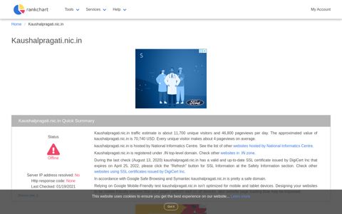 kaushalpragati.nic.in - Rankchart website statistics and online ...