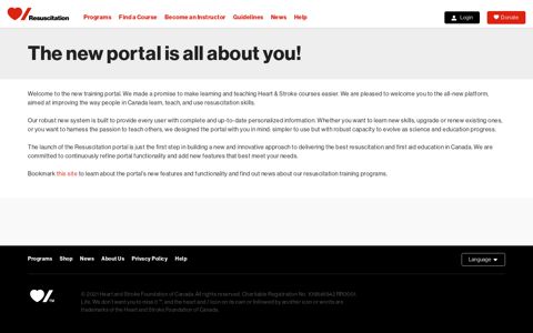 The new portal is all about you! - Heart and Stroke