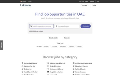 Find job opportunities in UAE - Laimoon.com