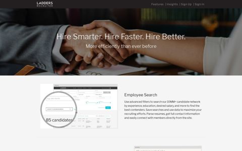 Employee Search | Executive Recruitment Site | Ladders