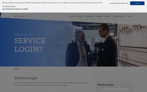 Support - About Service Login - Memminger-Iro