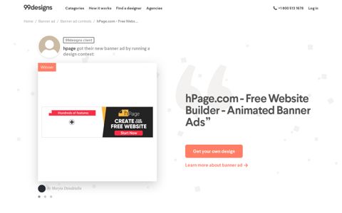 Hpage.com - free website builder - animated banner ads ...