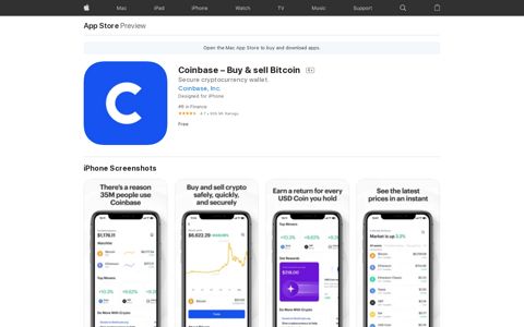 ‎Coinbase – Buy & sell Bitcoin on the App Store