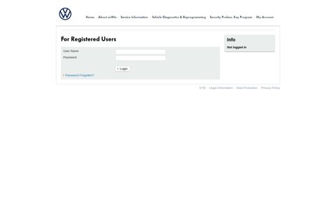 erWin - erWin Online | Volkswagen of America