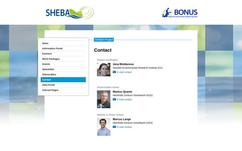 Contact - SHEBA Project