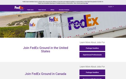 Join FedEx Ground - FedEx Careers