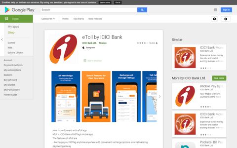 eToll by ICICI Bank - Apps on Google Play