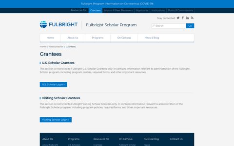 Grantees - Fulbright Scholar Program
