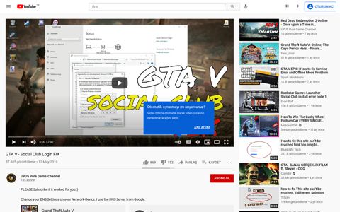 GTA V - Social Club Login FIX - YouTube