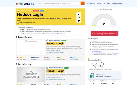 Hudoor Login - A database full of login pages from all over the ...