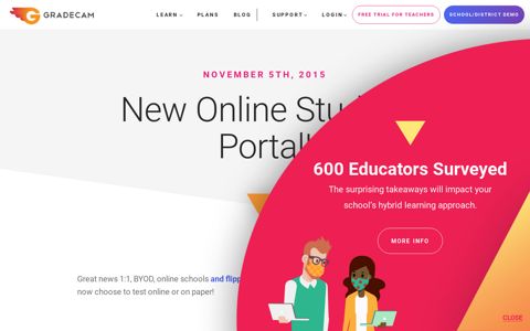 New Online Student Portal! - GradeCam