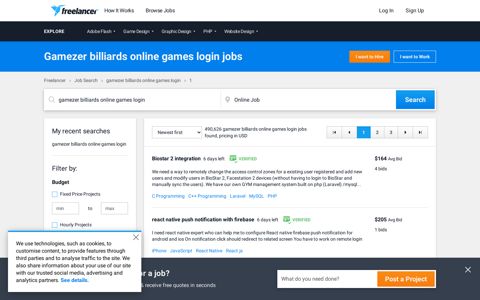 Gamezer billiards online games login Jobs, Employment | Freelancer