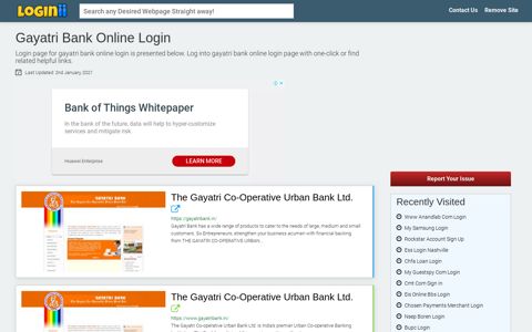 Gayatri Bank Online Login - Loginii.com