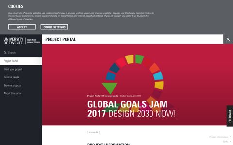 Global Goals Jam 2017 | Project Portal
