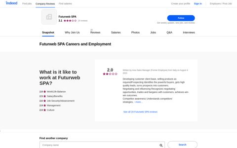 Futurweb SPA Careers and Employment | Indeed.com
