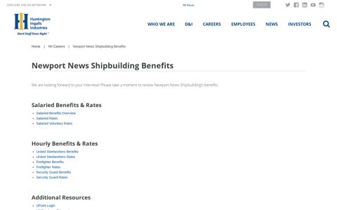 Newport News Shipbuilding Benefits - Huntington Ingalls ...