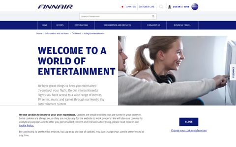In-flight entertainment - Finnair
