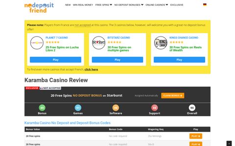 Karamba Casino Review 2020 | Latest Bonus Codes