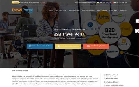 B2B travel portal - Travel Portal Online
