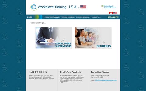 e-Workplace Training Login USA