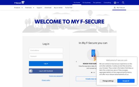 Log in to My F-Secure | F-Secure