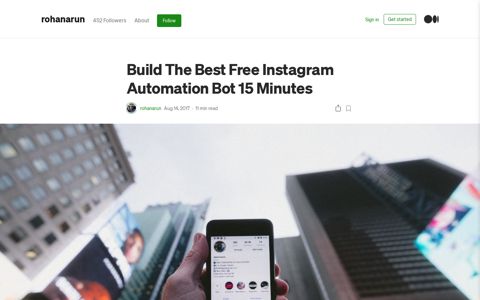 How To Build Free Instagram Automation Bots | Medium