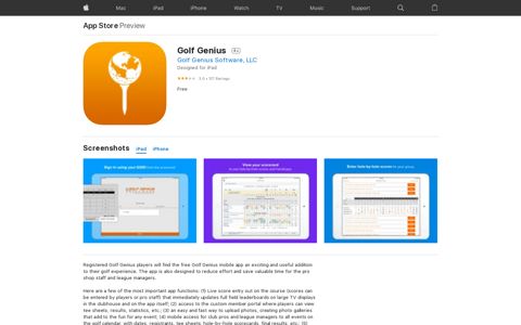 ‎Golf Genius on the App Store