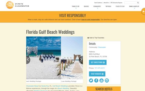 Florida Gulf Beach Weddings | Visit St Petersburg Clearwater ...
