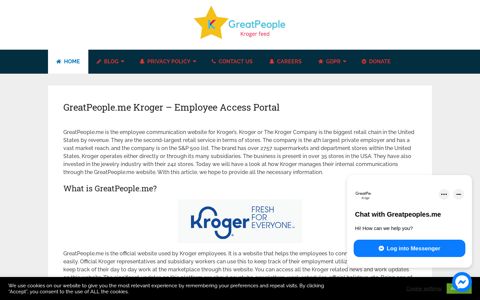GreatPeople.me Kroger Feed - Employee Login Portal