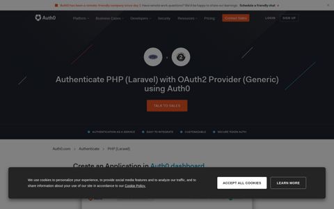 Authenticate PHP (Laravel) with OAuth2 Provider (Generic)