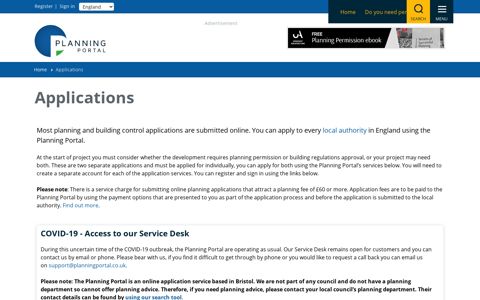Applications | Planning Portal