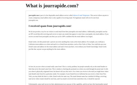 What is jourrapide.com?