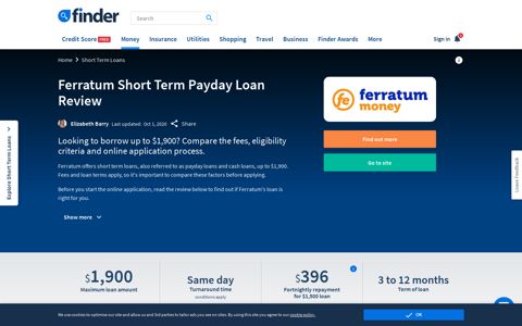 Ferratum short term loan Reviews | finder.com.au - Finder