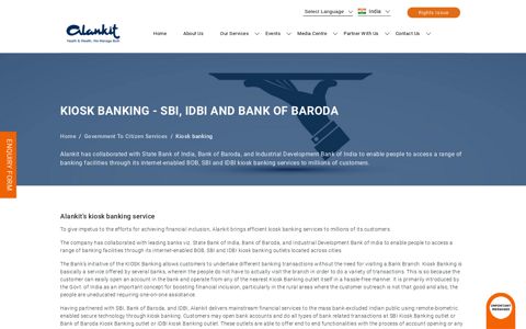 SBI Kiosk Banking Online, Bank of Baroda Kiosk, CSP ...