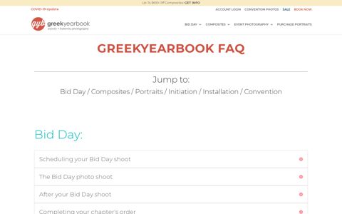 FAQs - GreekYearbook