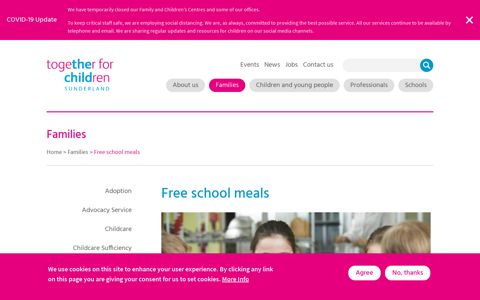Free school meals | Together for Children